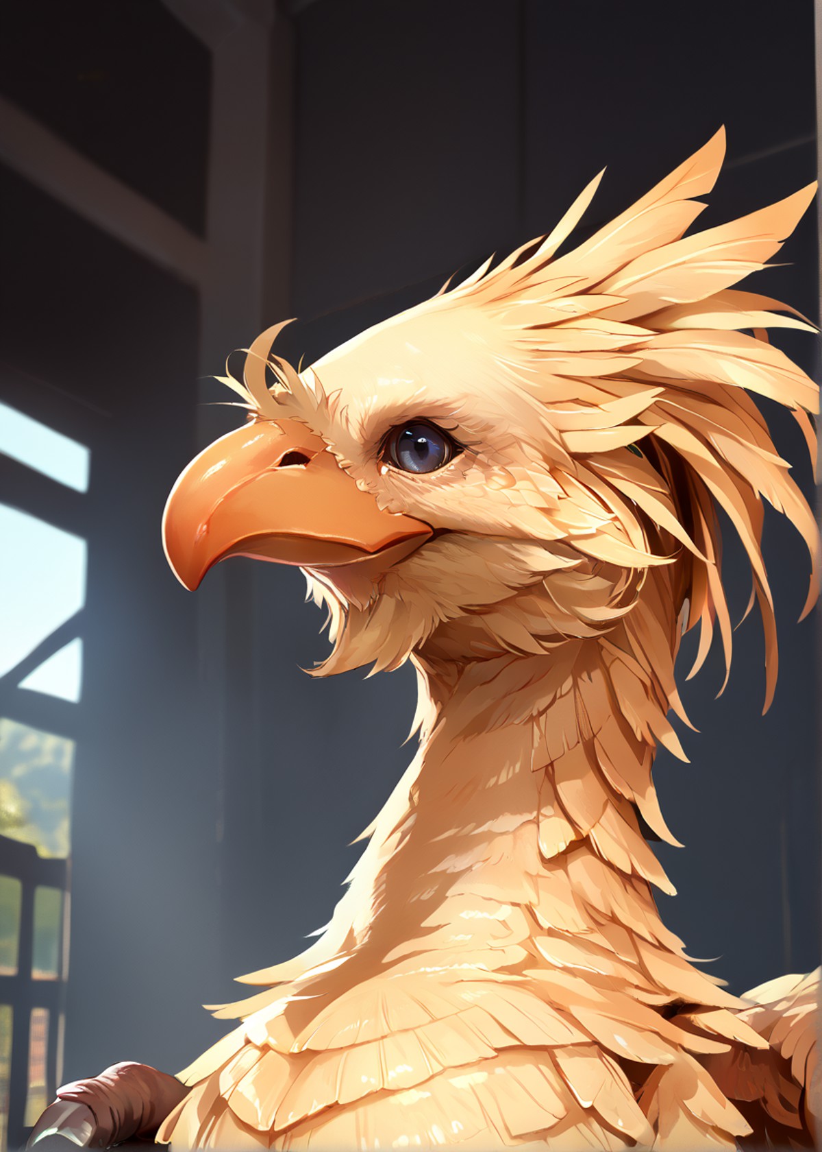 source_realistic, realistic, photo, (score_9, score_8_up, score_7_up,  zPDXL), chocobo <lora:chocobo_(ponyxl):1>, no human...